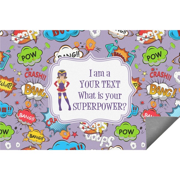 Custom What is your Superpower Indoor / Outdoor Rug - 2'x3' (Personalized)