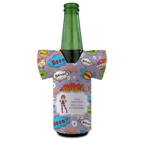 What is your Superpower Jersey Bottle Cooler - FRONT (on bottle)