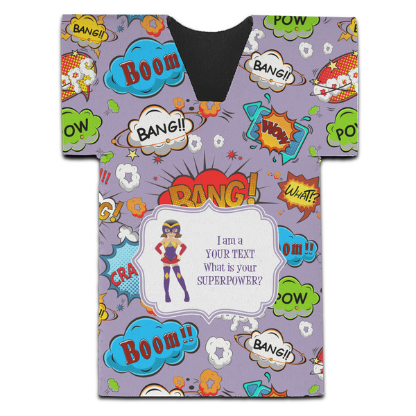 What is your Superpower Jersey Bottle Cooler - Set of 4 - FRONT (flat)