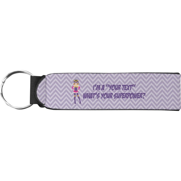 Custom What is your Superpower Neoprene Keychain Fob (Personalized)