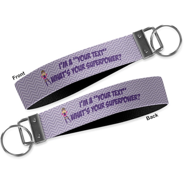 What is your Superpower Key-chain - Metal and Nylon - Front and Back