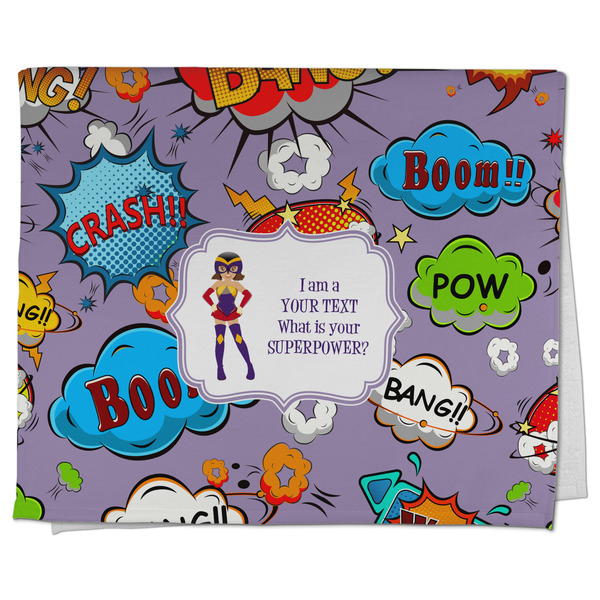 Custom What is your Superpower Kitchen Towel - Poly Cotton w/ Name or Text