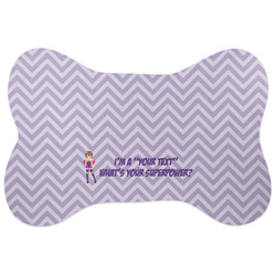 What is your Superpower Bone Shaped Dog Food Mat (Large) (Personalized)