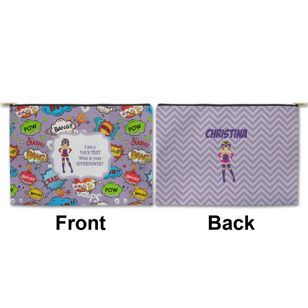 What is your Superpower Large Zipper Pouch Approval (Front and Back)