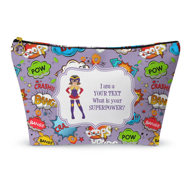Custom What is your Superpower Makeup Bag - Large - 12.5"x7" (Personalized)