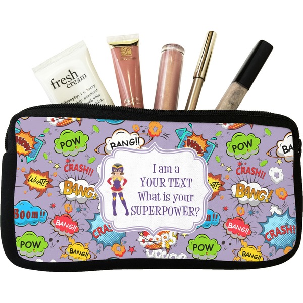 Custom What is your Superpower Makeup / Cosmetic Bag (Personalized)