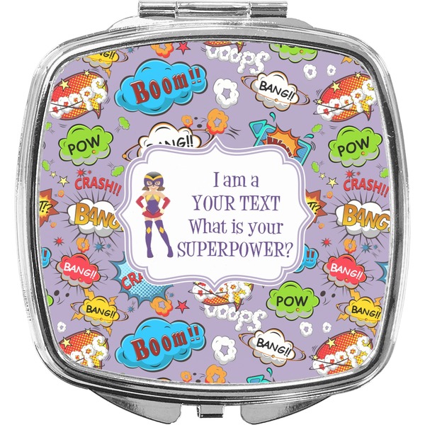 Custom What is your Superpower Compact Makeup Mirror (Personalized)