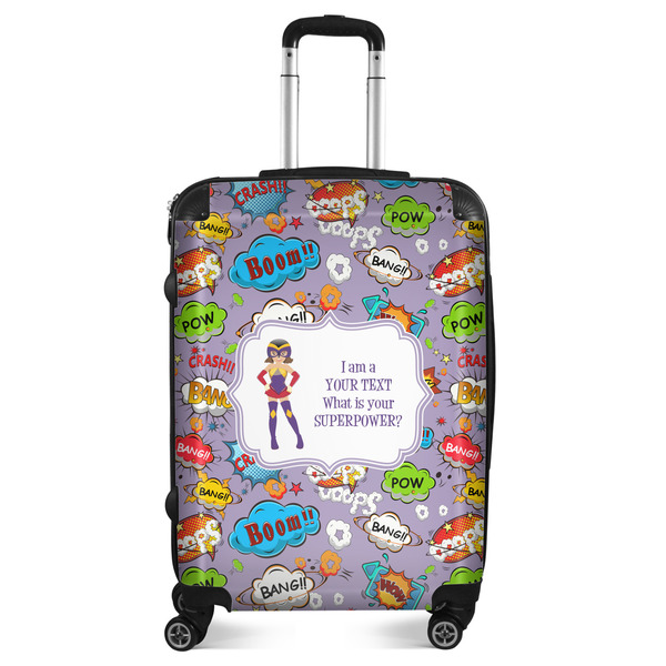 Custom What is your Superpower Suitcase - 24" Medium - Checked (Personalized)