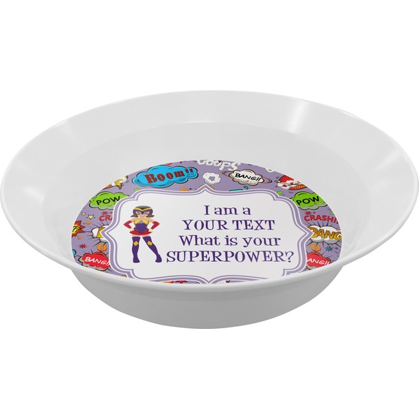 Custom What is your Superpower Melamine Bowl - 12 oz (Personalized)