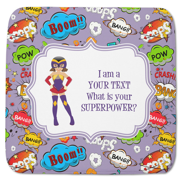 Custom What is your Superpower Memory Foam Bath Mat - 48"x48" (Personalized)