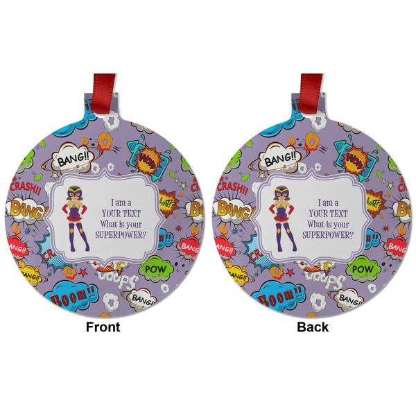 What is your Superpower Metal Ball Ornament - Front and Back