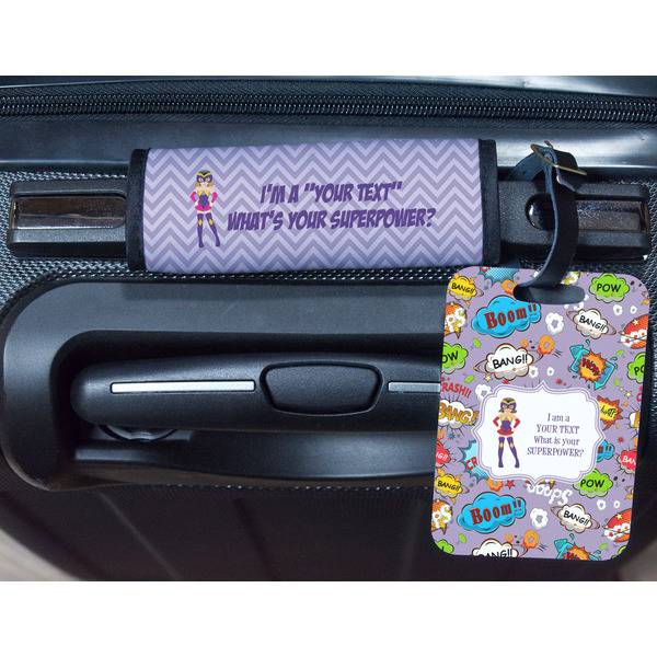 What is your Superpower Metal Luggage Tag & Handle Wrap - In Context