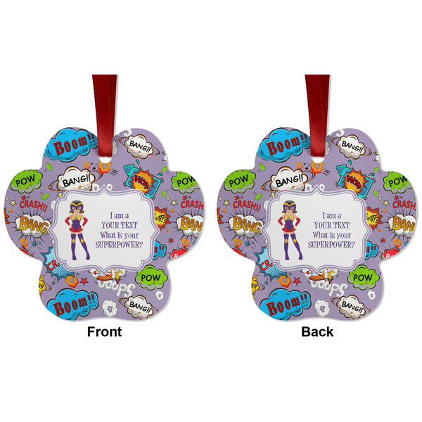 What is your Superpower Metal Paw Ornament - Front and Back