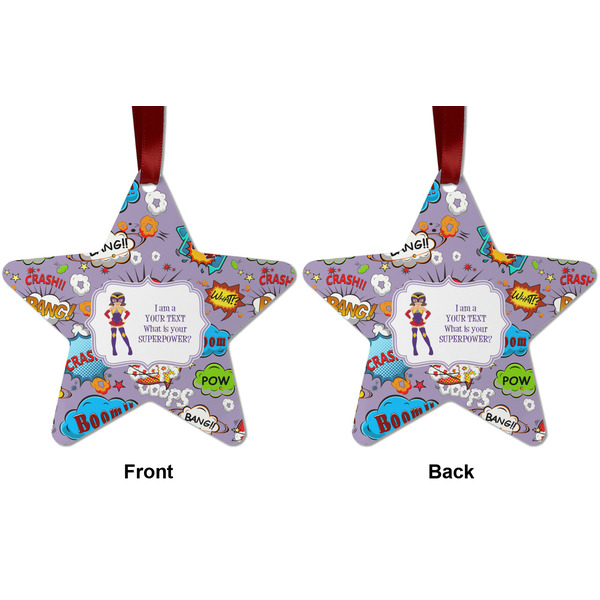 What is your Superpower Metal Star Ornament - Front and Back