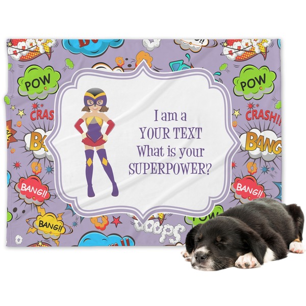 Custom What is your Superpower Dog Blanket (Personalized)