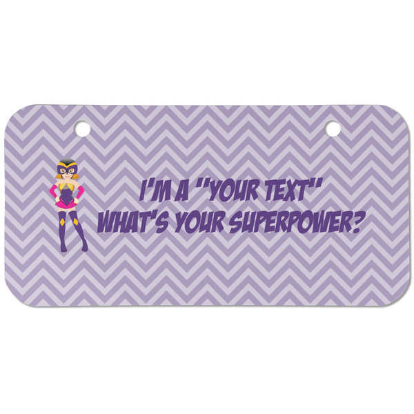 Custom What is your Superpower Mini/Bicycle License Plate (2 Holes) (Personalized)