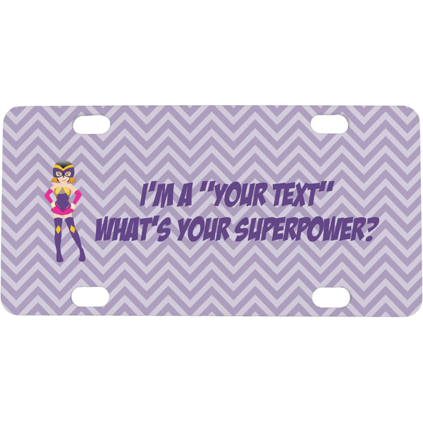 Custom What is your Superpower Mini / Bicycle License Plate (4 Holes) (Personalized)