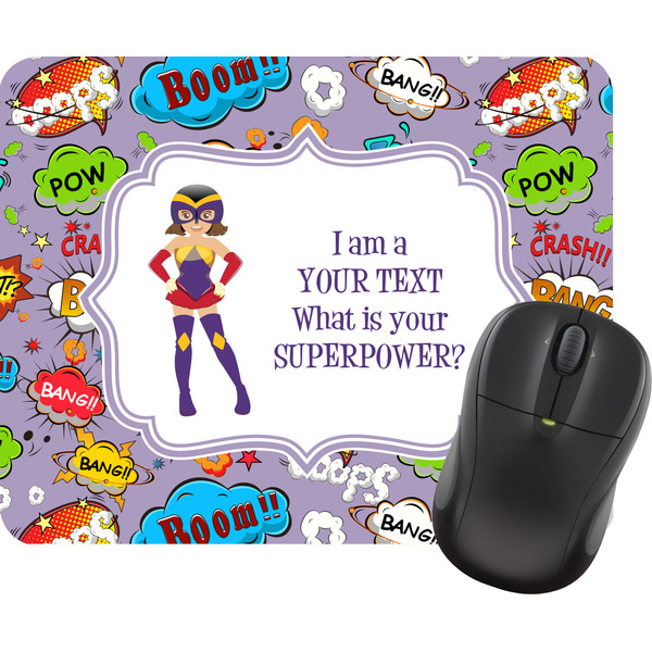 Custom What is your Superpower Rectangular Mouse Pad (Personalized)