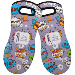 What is your Superpower Neoprene Oven Mitts - Set of 2 w/ Name or Text