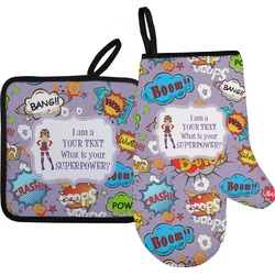 What is your Superpower Oven Mitt & Pot Holder Set w/ Name or Text