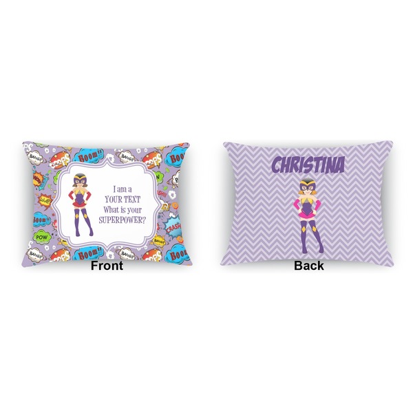 What is your Superpower  Outdoor Rectangular Throw Pillow (Front and Back)