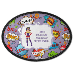 What is your Superpower Iron On Oval Patch w/ Name or Text