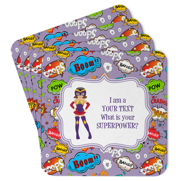 Custom What is your Superpower Paper Coasters (Personalized)