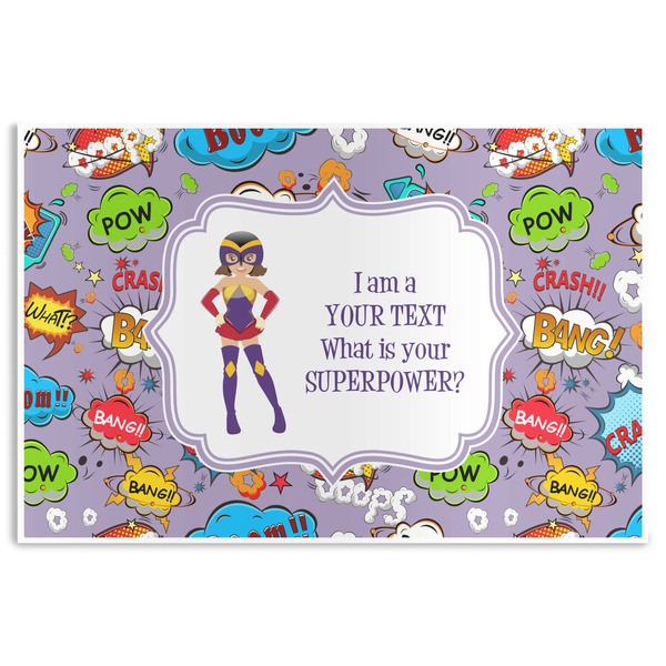 Custom What is your Superpower Disposable Paper Placemats (Personalized)