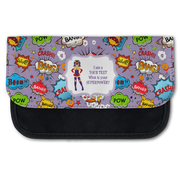 Custom What is your Superpower Canvas Pencil Case w/ Name or Text