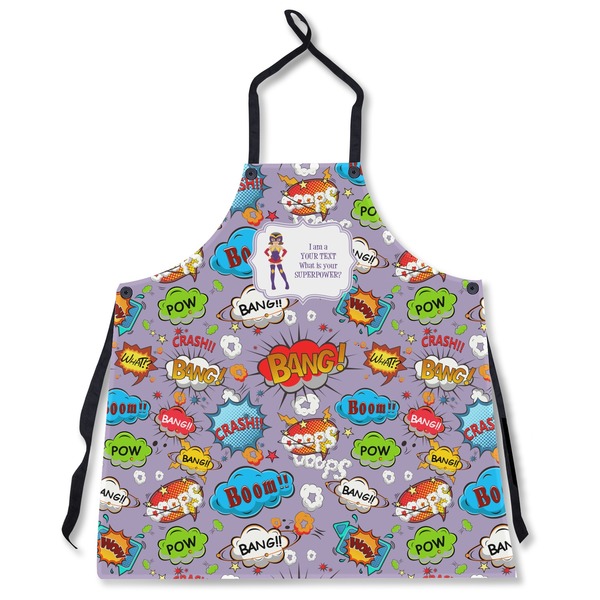 Custom What is your Superpower Apron Without Pockets w/ Name or Text