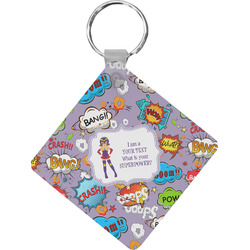 What is your Superpower Diamond Plastic Keychain w/ Name or Text