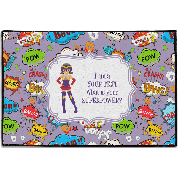 Custom What is your Superpower Door Mat - 36"x24" (Personalized)