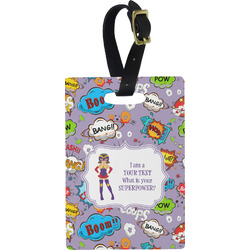 What is your Superpower Plastic Luggage Tag - Rectangular w/ Name or Text