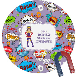 What is your Superpower Round Fridge Magnet (Personalized)