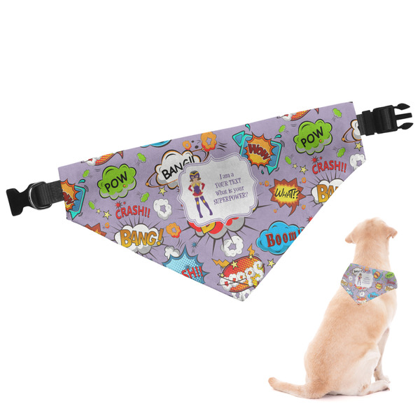 Custom What is your Superpower Dog Bandana - XLarge (Personalized)