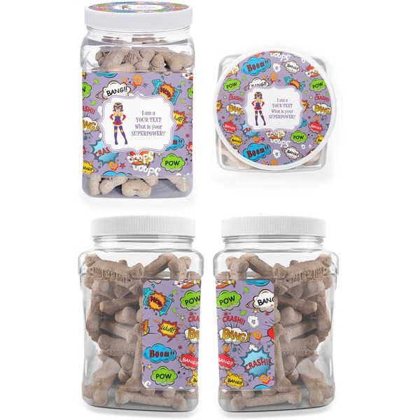What is your Superpower Pet Treat Jar - Multiple Angles