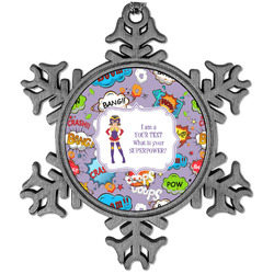 What is your Superpower Vintage Snowflake Ornament (Personalized)