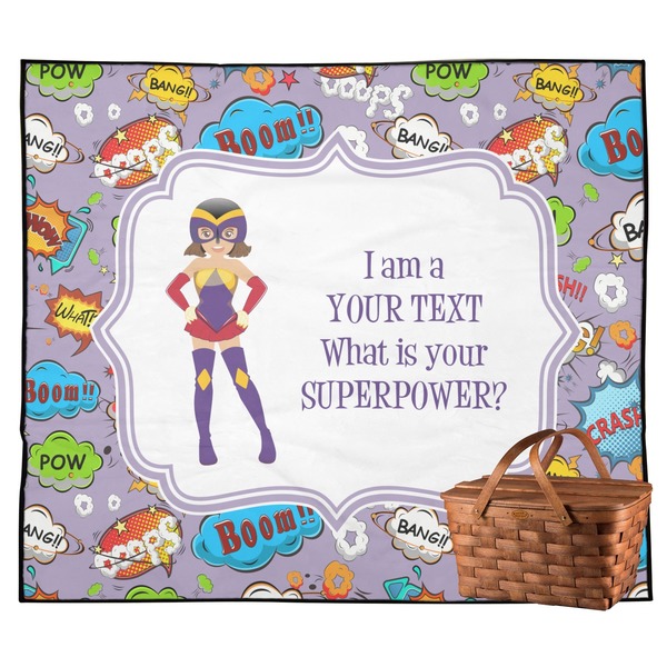 Custom What is your Superpower Outdoor Picnic Blanket (Personalized)