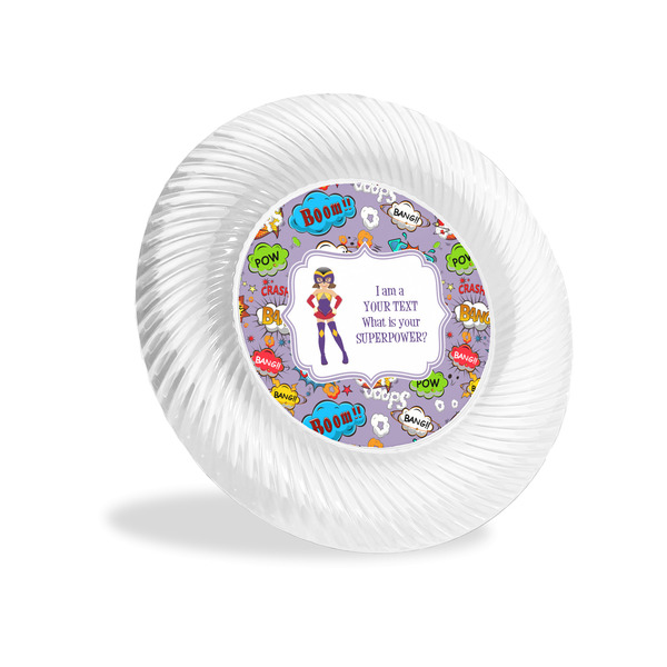 Custom What is your Superpower Plastic Party Appetizer & Dessert Plates - 6" (Personalized)