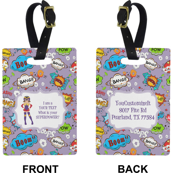 What is your Superpower Rectangle Luggage Tag (Front + Back)