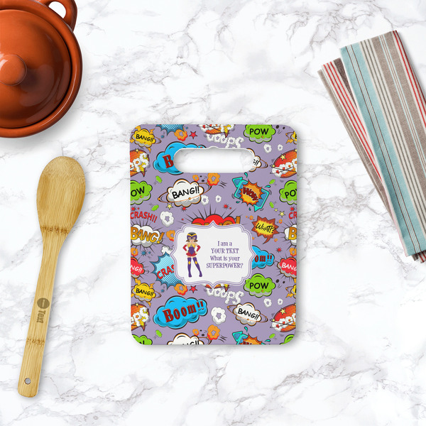 What is your Superpower Rectangle Trivet with Handle - LIFESTYLE