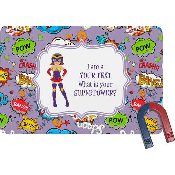 Custom What is your Superpower Rectangular Fridge Magnet (Personalized)