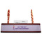 What is your Superpower Red Mahogany Nameplates with Business Card Holder - Straight