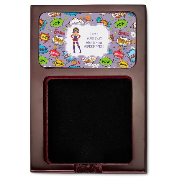 What is your Superpower Red Mahogany Sticky Note Holder - Flat