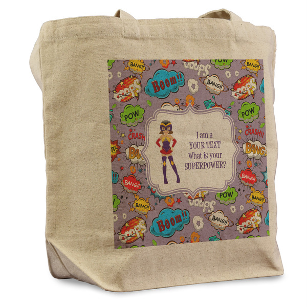 Custom What is your Superpower Reusable Cotton Grocery Bag (Personalized)