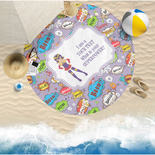 What is your Superpower Round Beach Towel Lifestyle