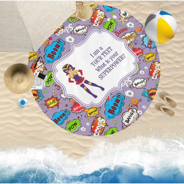 What is your Superpower Round Beach Towel Lifestyle