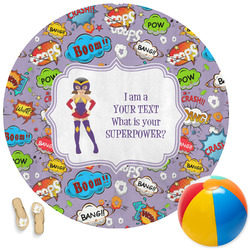 What is your Superpower Round Beach Towel (Personalized)