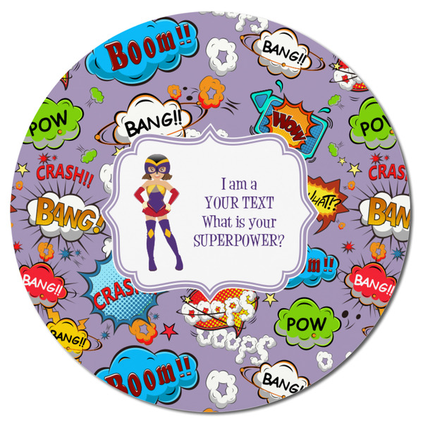 What is your Superpower Round Fridge Magnet - FRONT