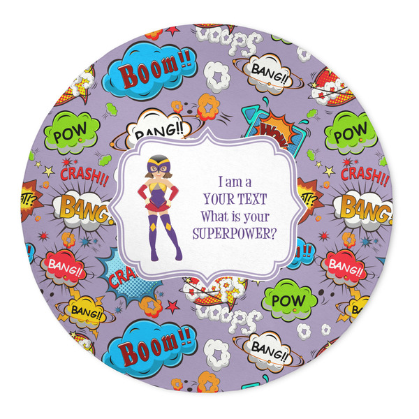 Custom What is your Superpower 5' Round Indoor Area Rug (Personalized)